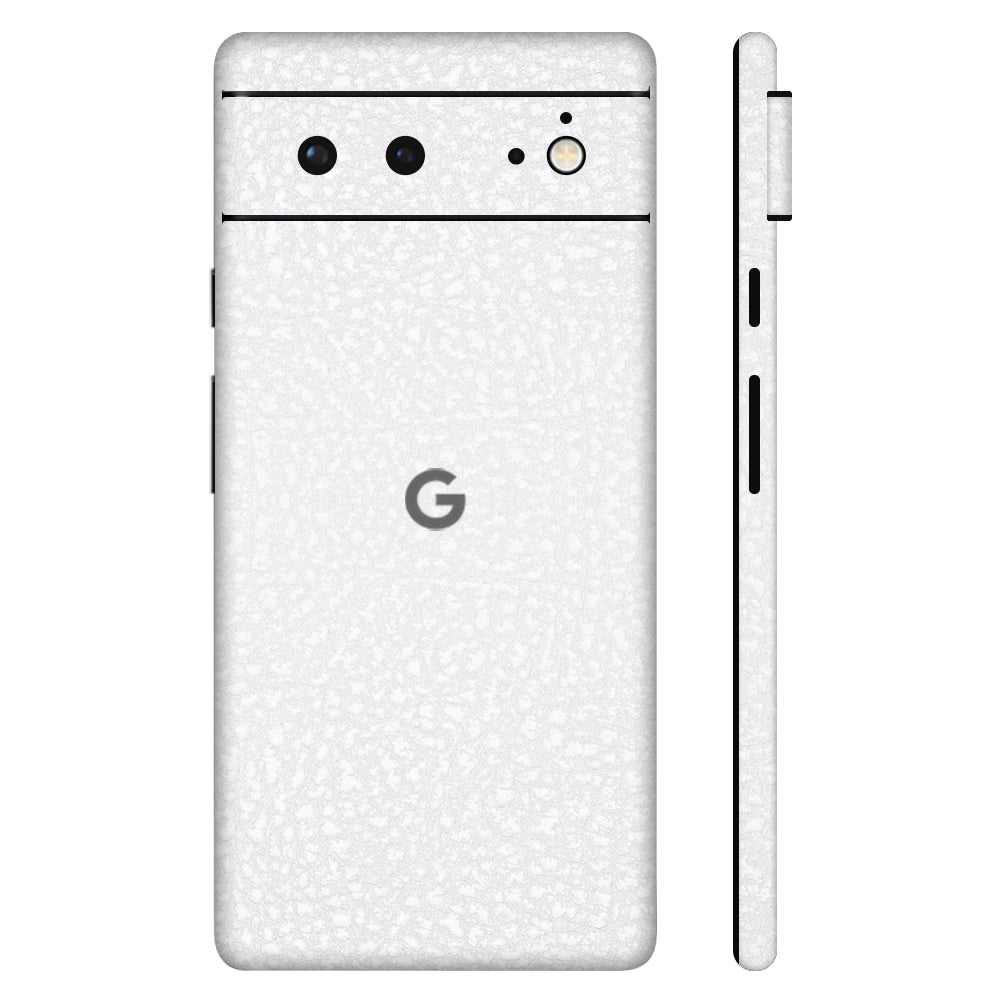 Pixel6a White Leather Full Surface Cover