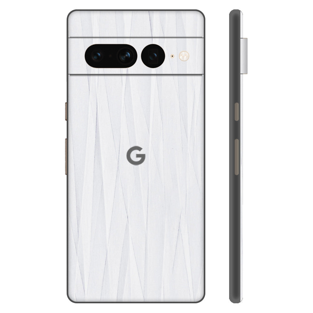 Pixel7 Pro White Abstract Back Cover