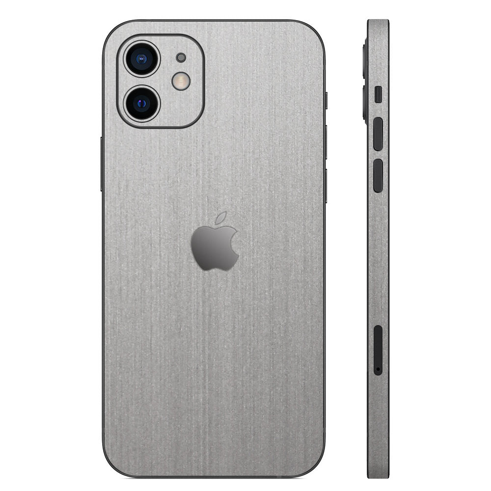 iPhone13 Silver Brushed Metal